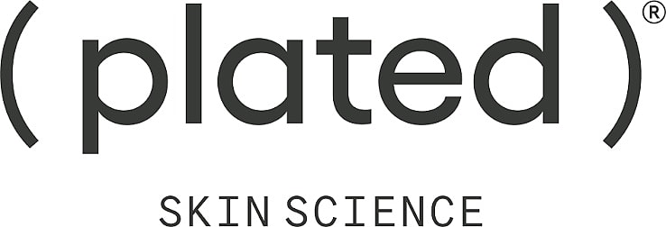Plated Skin Science logo design.