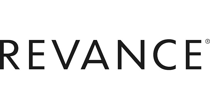 Revance logo in bold black text.